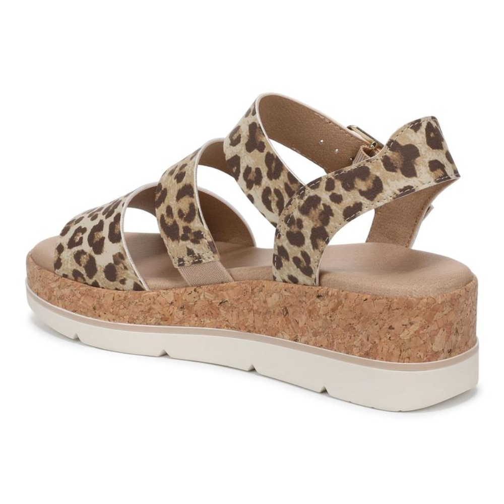 Once Twice Leopard Cork Sandaler – The Wild Side of Bekväma