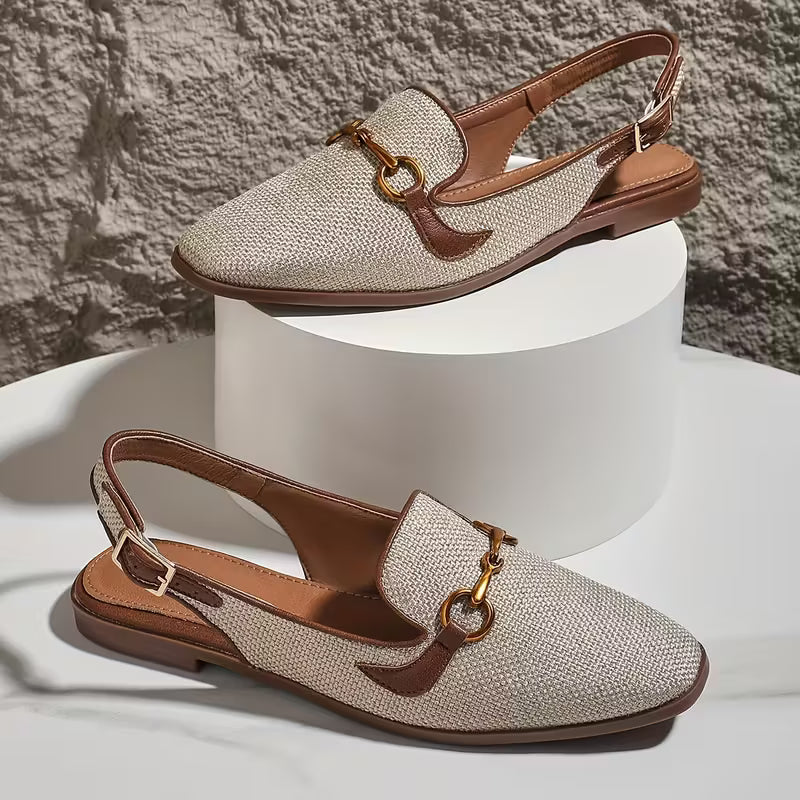 Louisa Horsebit Slingback ballerinor – Designerlook till en bråkdel av priset