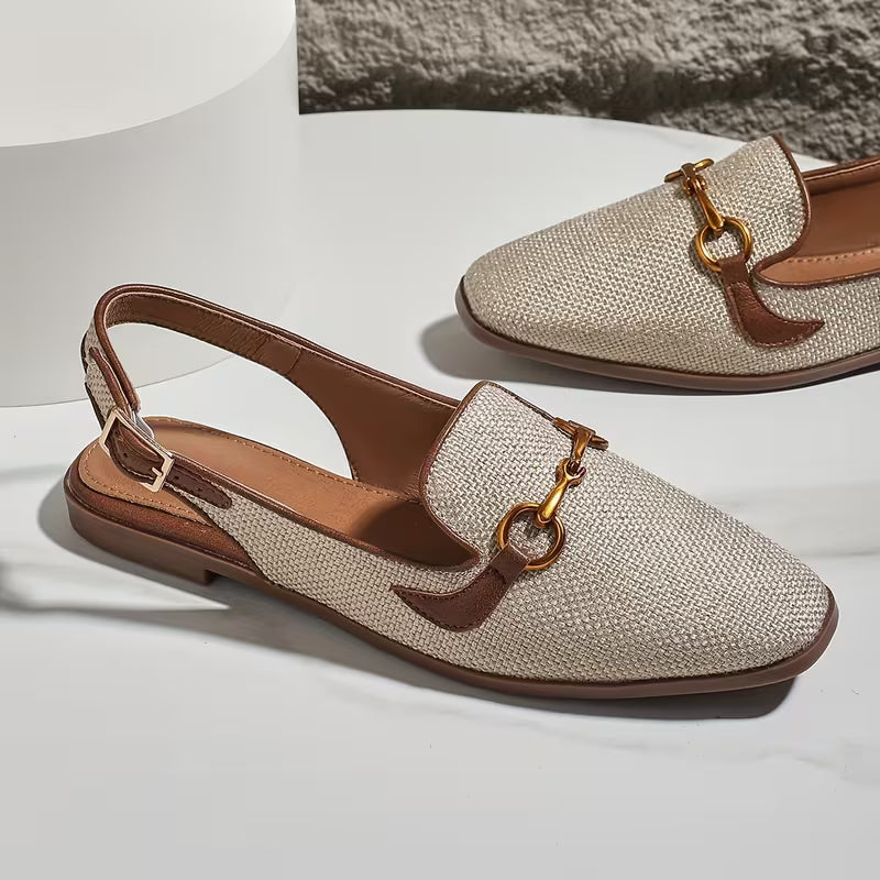 Louisa Horsebit Slingback ballerinor – Designerlook till en bråkdel av priset