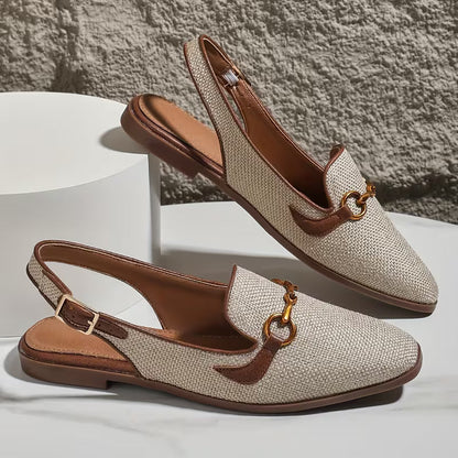 Louisa Horsebit Slingback ballerinor – Designerlook till en bråkdel av priset