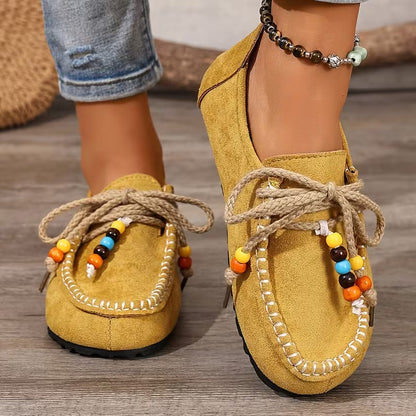 Maya Beaded Loafers – Den platta skon That Looks Like You Tried Medout Trying