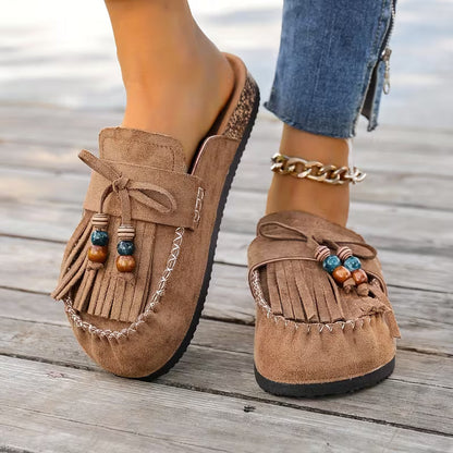 Zara Boho Mockasiner med tofs – Slip-on som får varje outfit att se genomtänkt ut