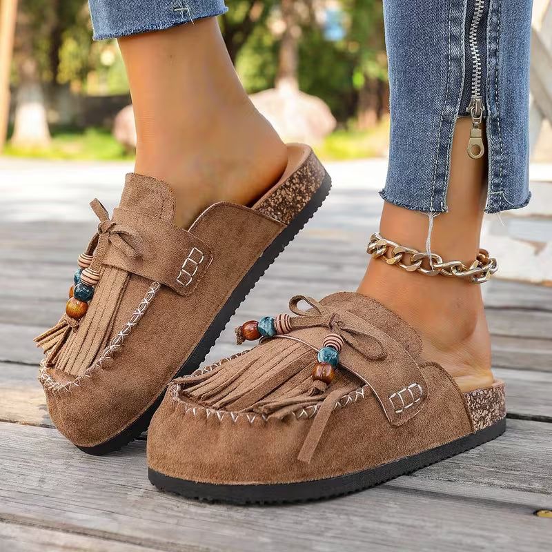 Zara Boho Mockasiner med tofs – Slip-on som får varje outfit att se genomtänkt ut