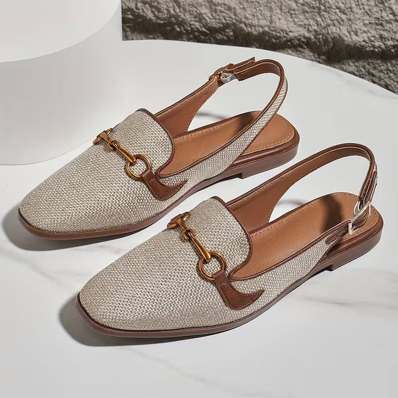 Louisa Horsebit Slingback ballerinor – Designerlook till en bråkdel av priset