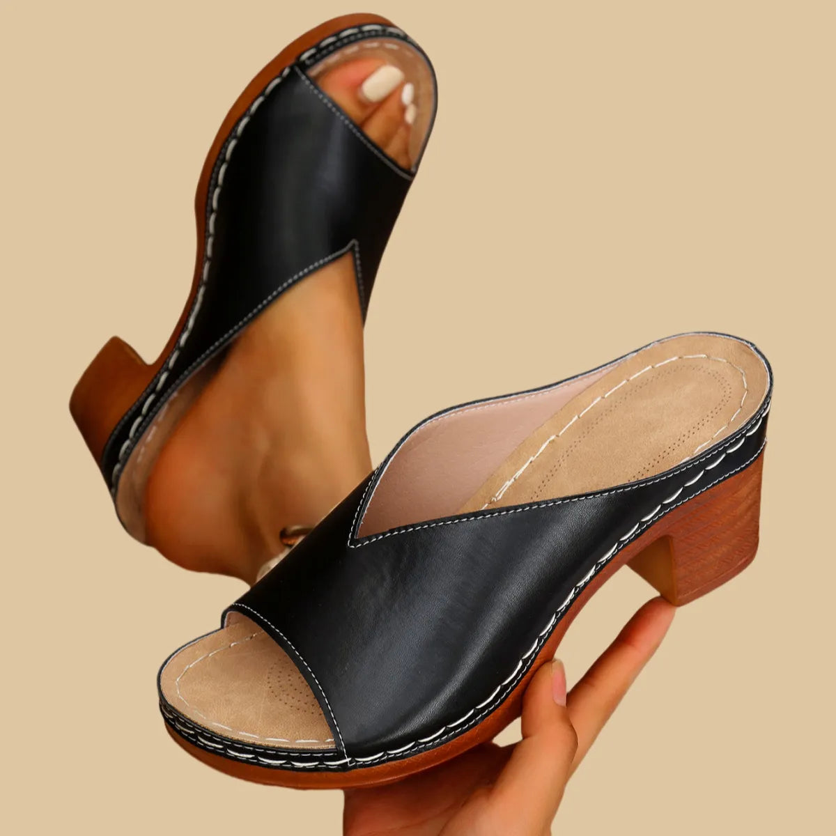Verona Leather Ortopediska sandaler