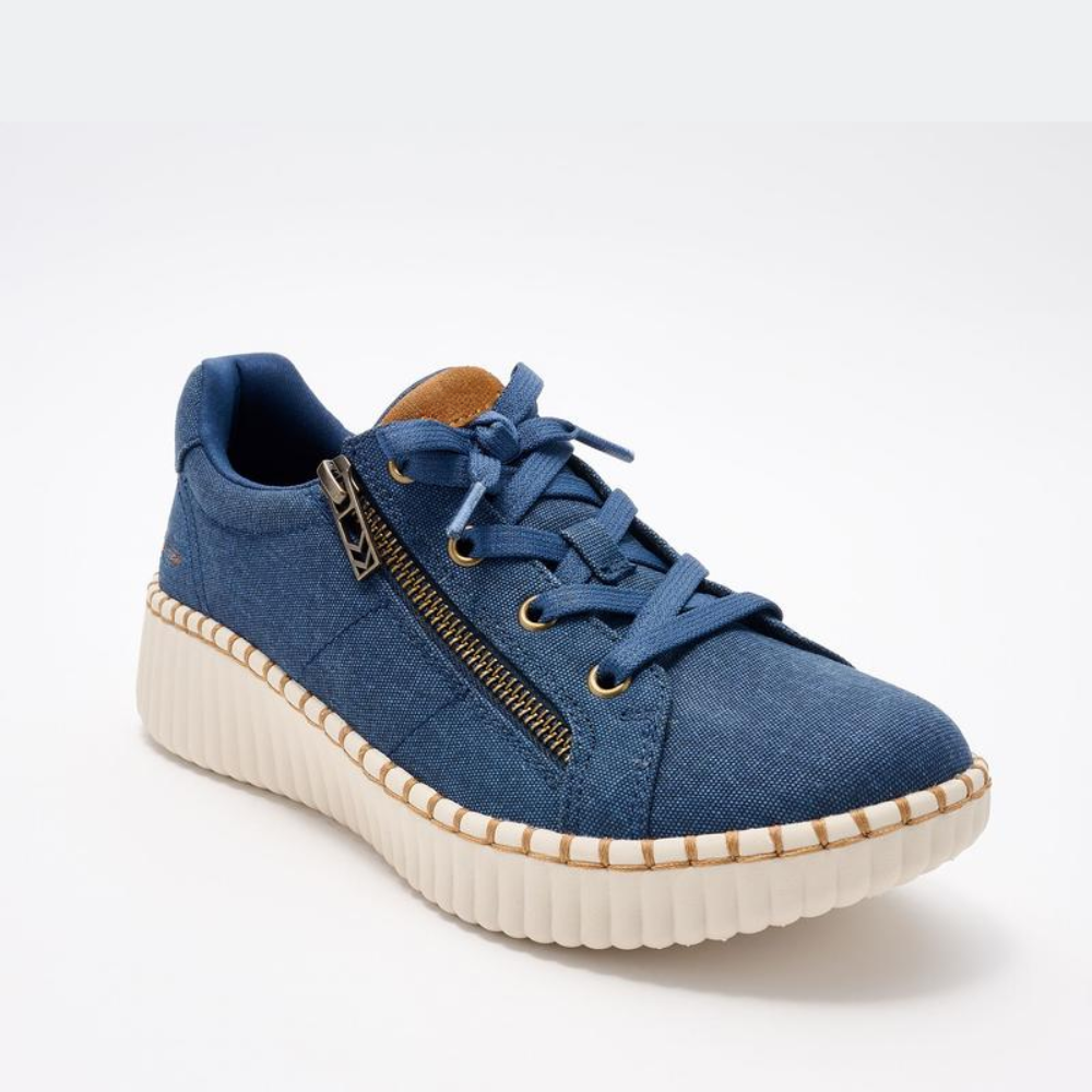 Zip Stride canvas-sneakers – Snörningsfri. Dragkedjans enkelhet.