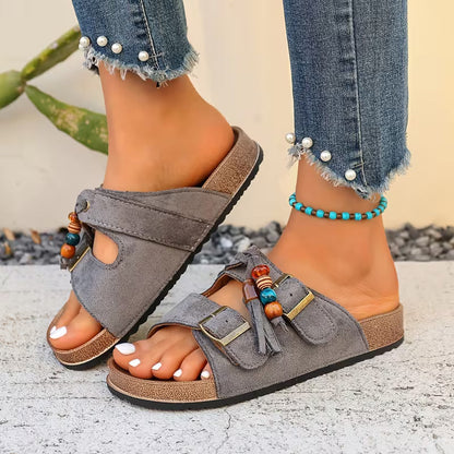 Rio Tassel Cork Sandaler – The Boho Sandal You'll Wear on Repeat All Summer
