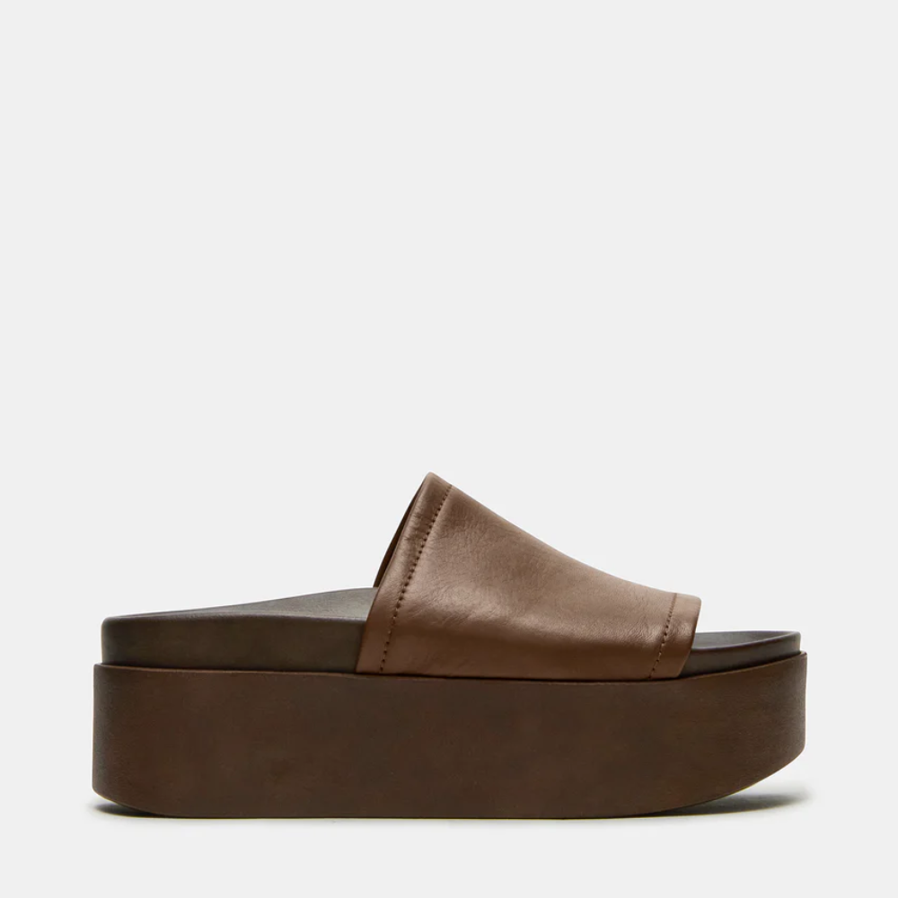 Arwinn Leather Plattform Slides