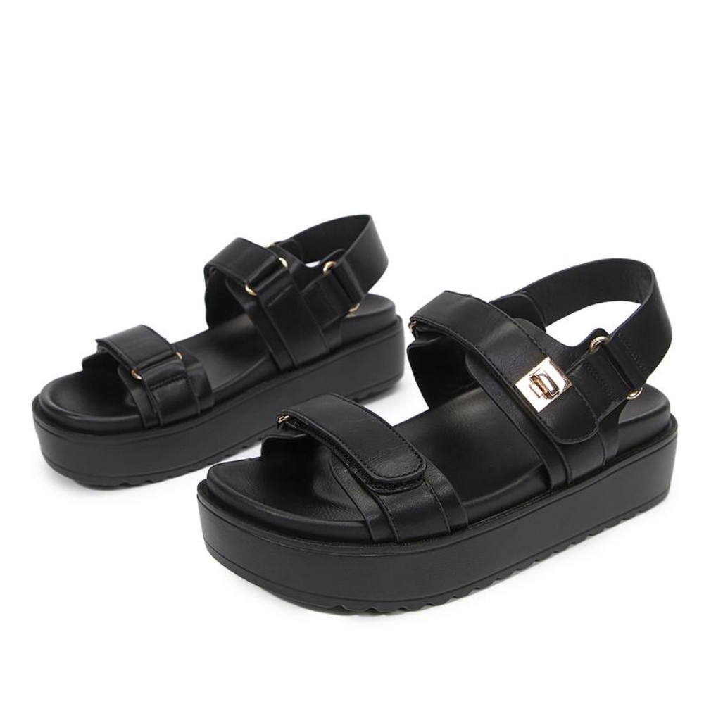 Raffia Buckle Plattformssandaler – The Effortless Sandal You'll Wear All Summer