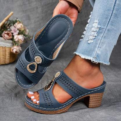 Bella Smyckesmockasin-sandaler