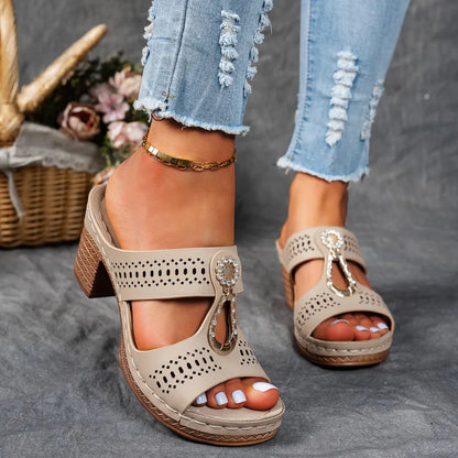 Bella Smyckesmockasin-sandaler