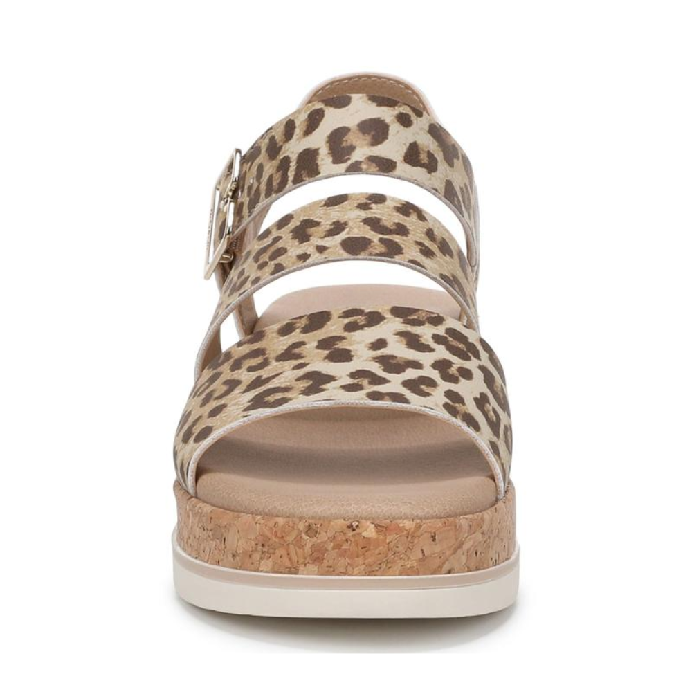 Once Twice Leopard Cork Sandaler – The Wild Side of Bekväma