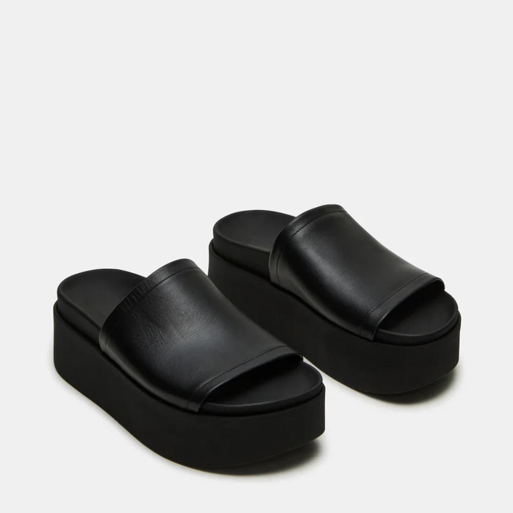 Arwinn Leather Plattform Slides