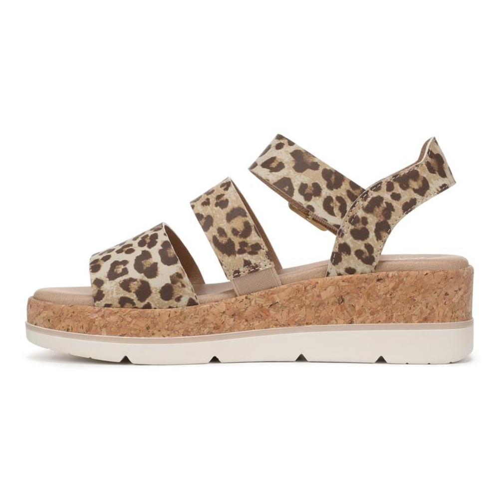 Once Twice Leopard Cork Sandaler – The Wild Side of Bekväma