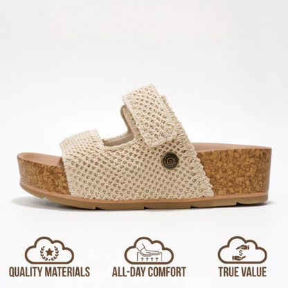Prime Crochet Cork Sandaler