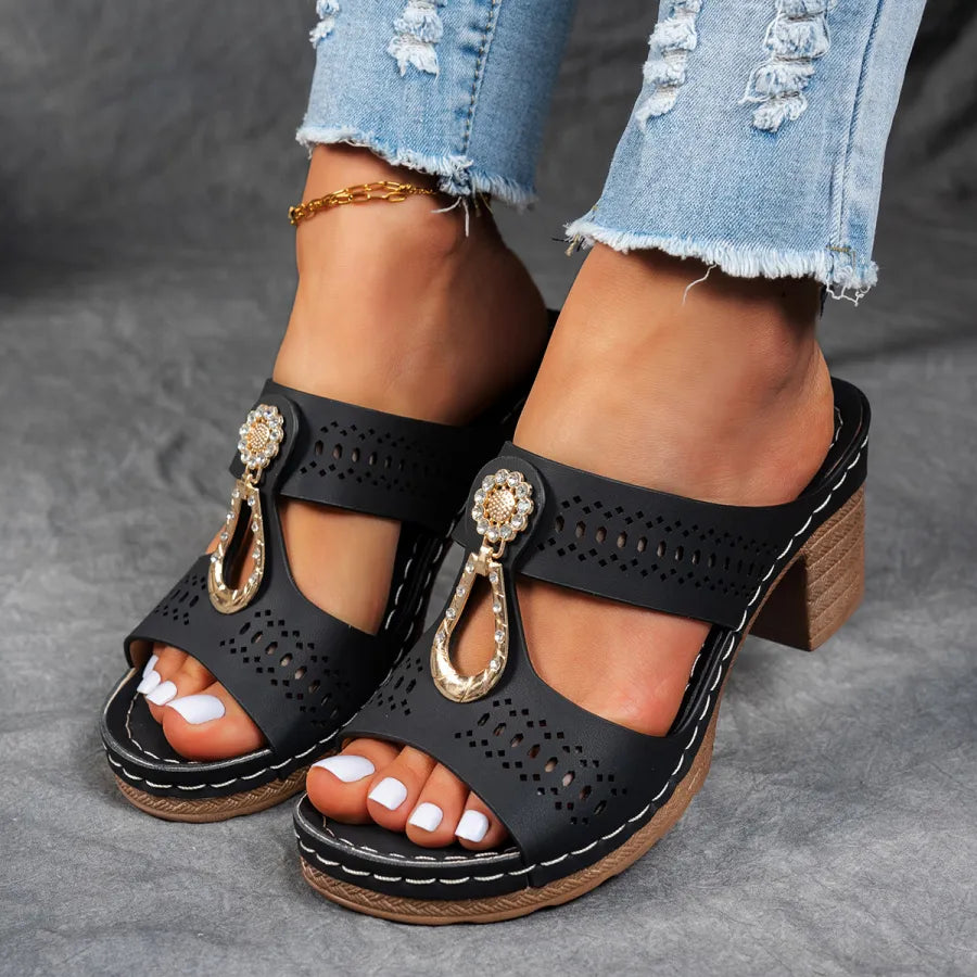 Bella Smyckesmockasin-sandaler