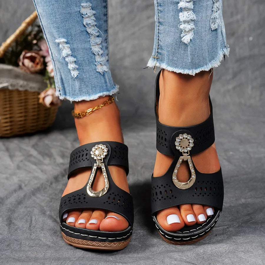 Bella Smyckesmockasin-sandaler