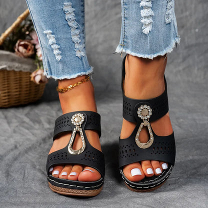 Bella Smyckesmockasin-sandaler