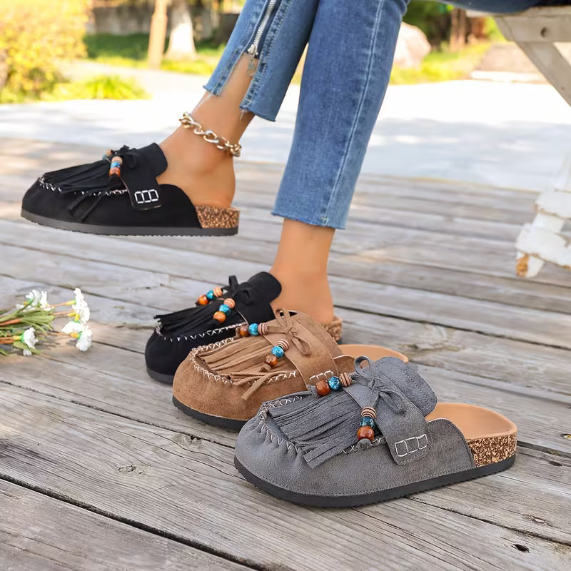 Zara Boho Mockasiner med tofs – Slip-on som får varje outfit att se genomtänkt ut