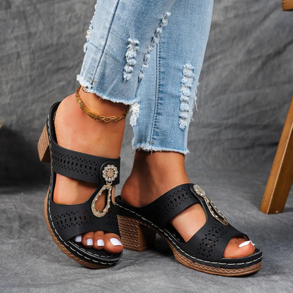 Bella Smyckesmockasin-sandaler