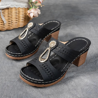 Bella Smyckesmockasin-sandaler