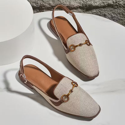Louisa Horsebit Slingback ballerinor – Designerlook till en bråkdel av priset