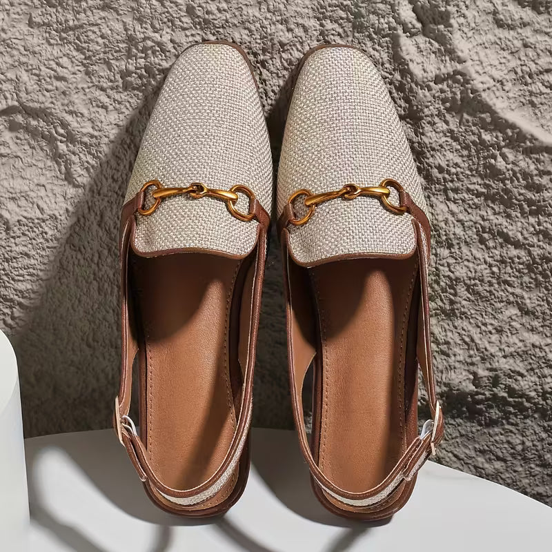 Louisa Horsebit Slingback ballerinor – Designerlook till en bråkdel av priset