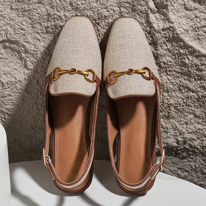 Louisa Horsebit Slingback ballerinor – Designerlook till en bråkdel av priset