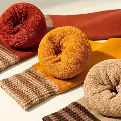 10 par strumpor - Retro höstfärger