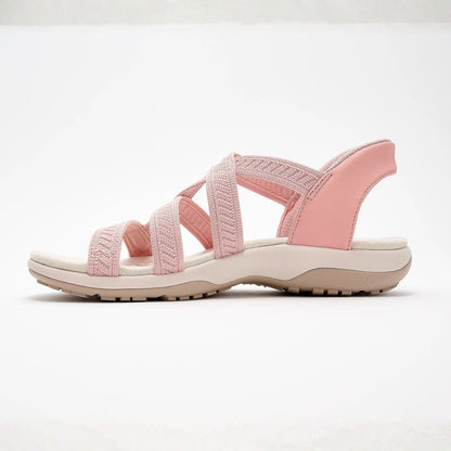 Reggae Knit Crossover Sandaler – Slip On, Stay All Day