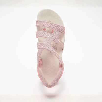 Reggae Knit Crossover Sandaler – Slip On, Stay All Day
