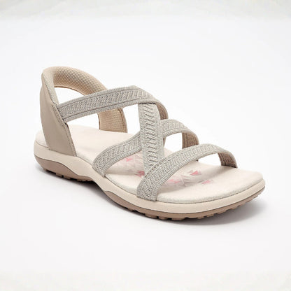 Reggae Knit Crossover Sandaler – Slip On, Stay All Day