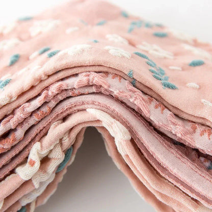 5 par strumpor – Vintage rosa blommor