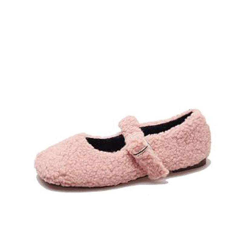 Lyx Lambswool Mary Jane ballerinor