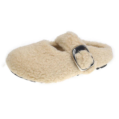Varma Mary Jane ballerinor med lammull