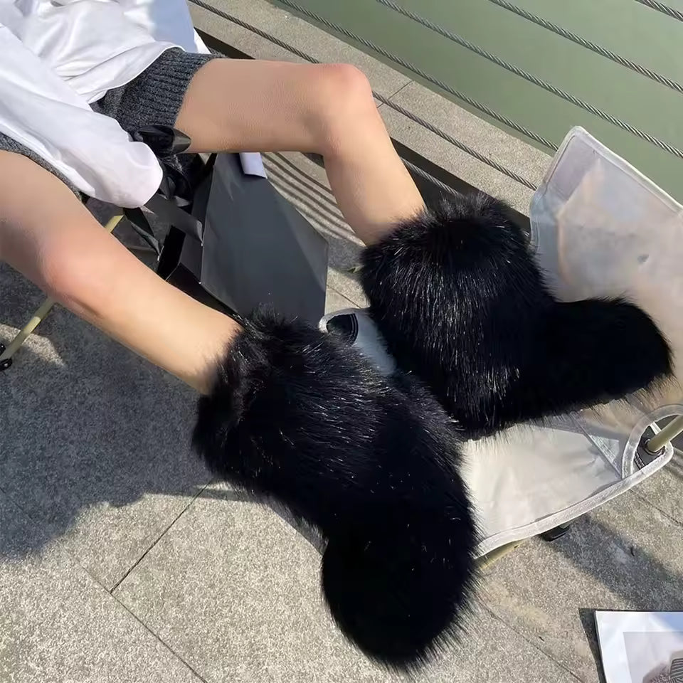 Luna - Faux Fur Stövlar