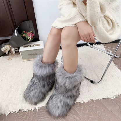 Luna - Faux Fur Stövlar