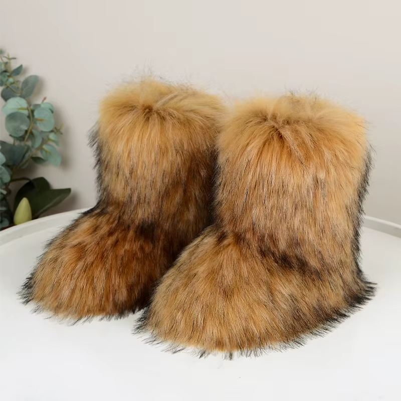 Luna - Faux Fur Stövlar