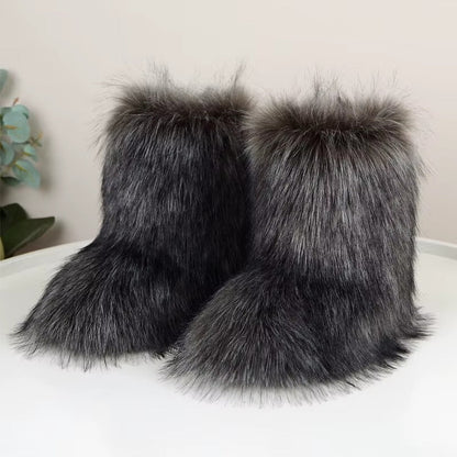 Luna - Faux Fur Stövlar