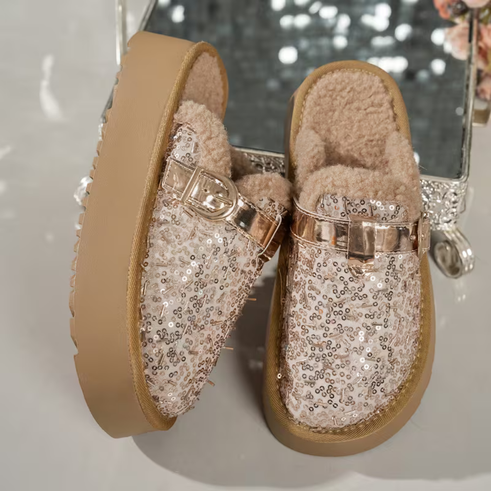 LyxShear Sequin Mockasiner - Varma Comfort