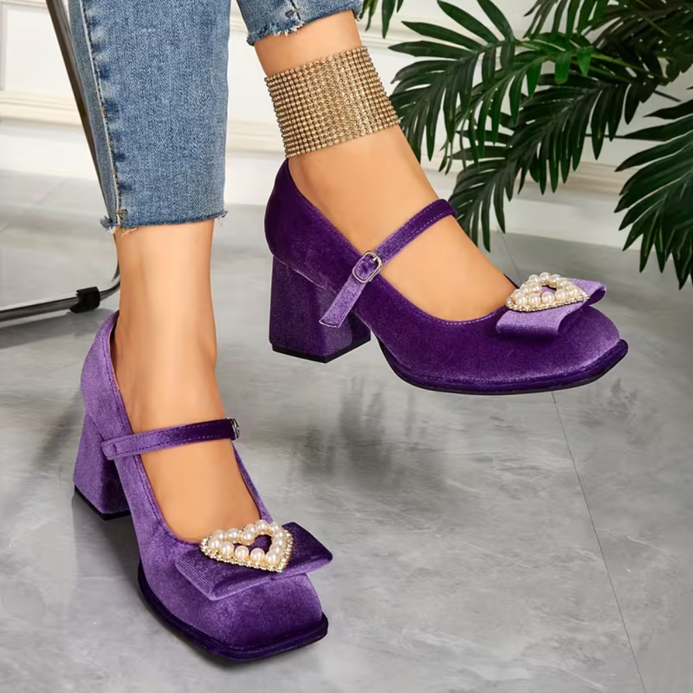 VelvetHeart Komfort-klackar - Eleganta stöd