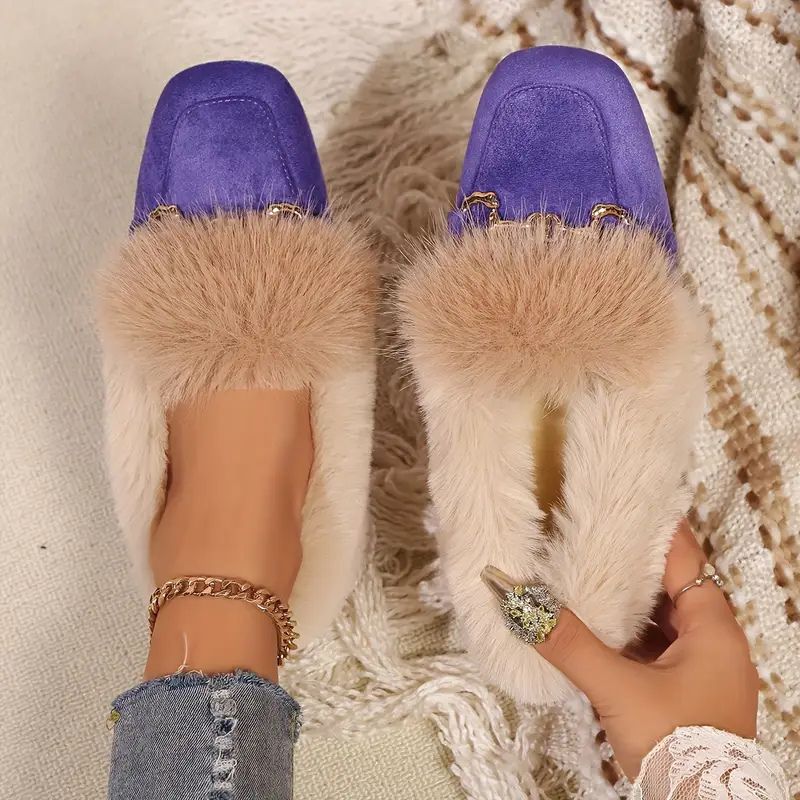 Lyx Fur Loafers – Eleganta Varmath with Ortopedisk komfort