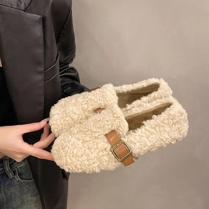Shearling Buckle Loafers – Cloud-Mjuka Varmath with Everyday Support