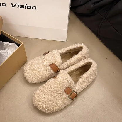 Shearling Buckle Loafers – Cloud-Mjuka Varmath with Everyday Support